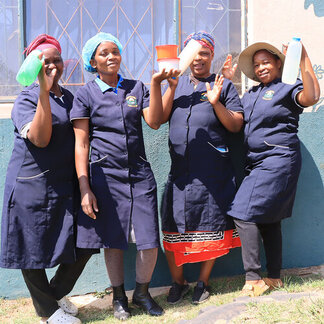 Four caregivers women