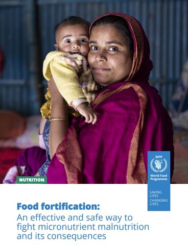 Cover food fortification brochure