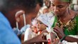 A child is treated for malnourishment in Ethiopia's Tigray region. Michael Tewelde