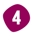 White number 4 inside a rounded maroon shape, symbolizing the first principle or step.